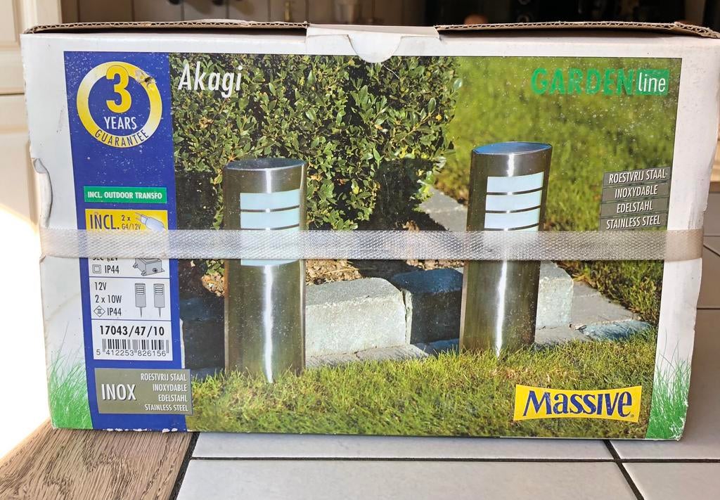Massive gardenline Akagi buitenverlichting nieuw, Ophalen, Minder dan 50 watt, Overige typen, Nieuw