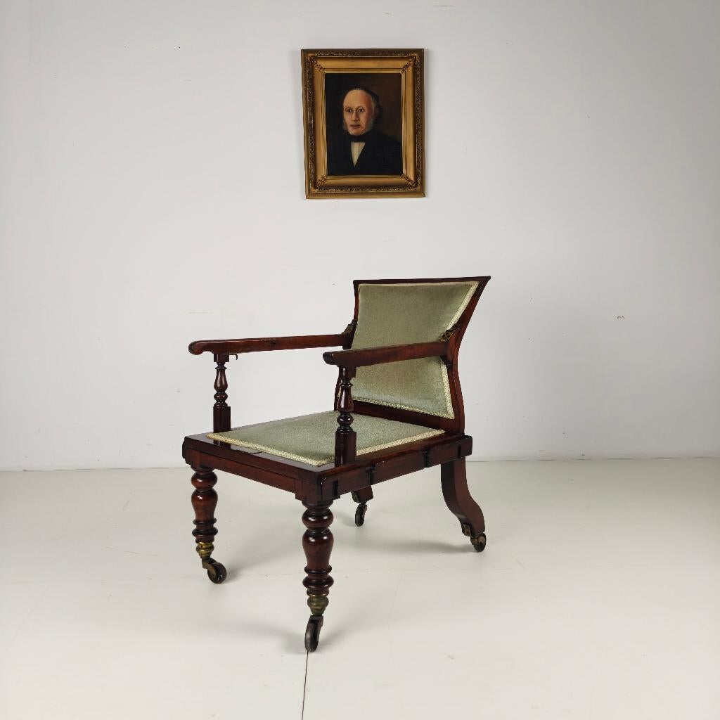 Zeldzame Victoriaanse fauteuil J. Alderman, Londen, Ophalen of Verzenden