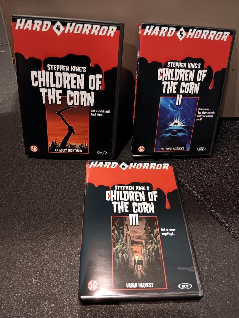 Children of the corn 1 2 3 Stephen King horror, Vanaf 16 jaar, Ophalen of Verzenden, Zo goed als nieuw, Overige genres