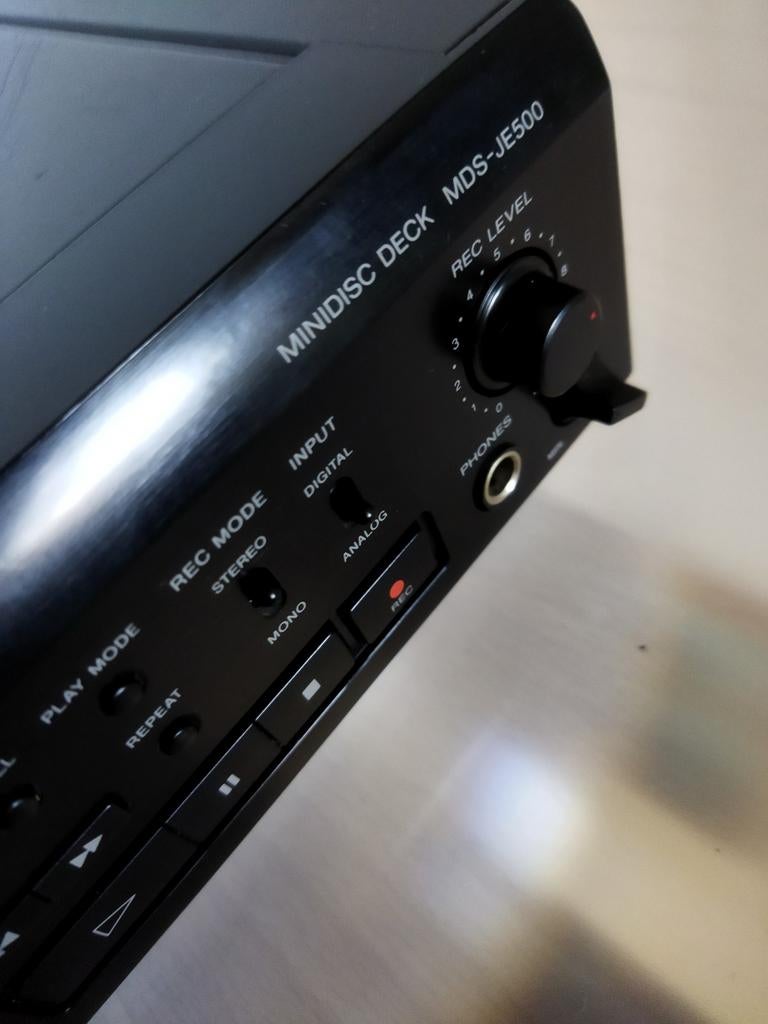 Sony MDS-JE500 Minidisc Recorder -         Uitstekende Staat, Ophalen of Verzenden, Minidisc-recorder