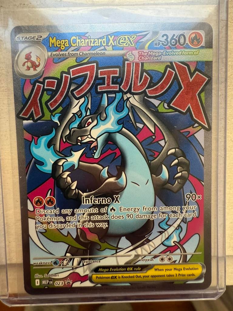 Mega Charizard X Ex 023, Ophalen of Verzenden, Nieuw, Losse kaart