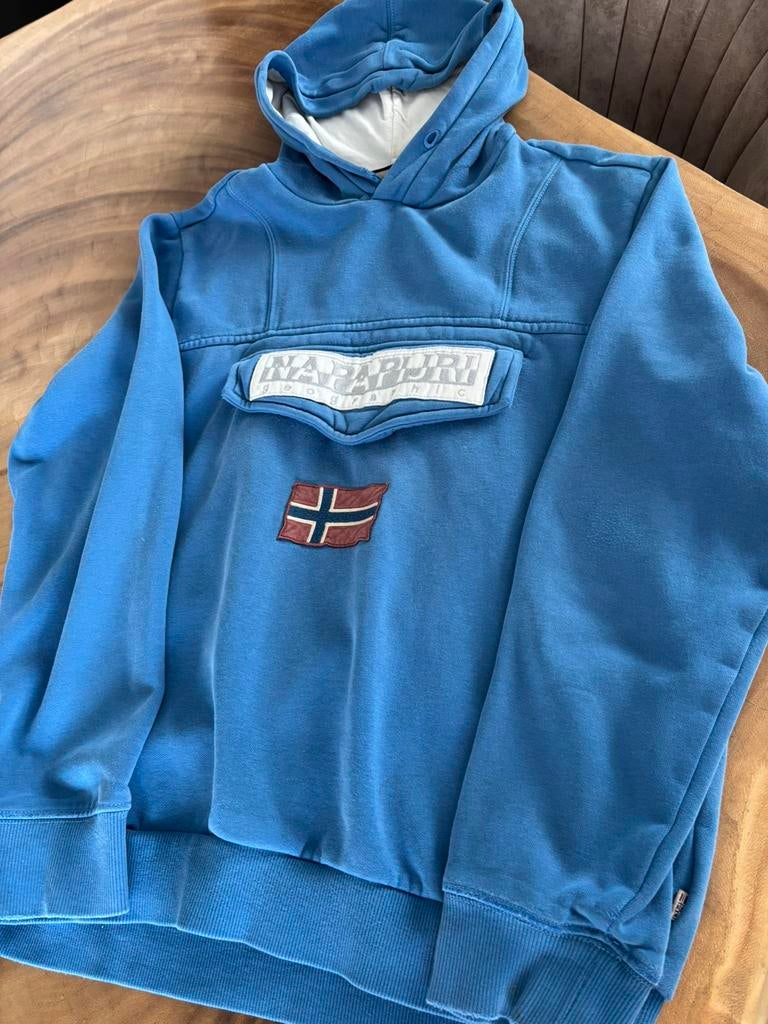Napapijri blauw, Ophalen of Verzenden, Gebruikt, Jongen, Trui of Vest