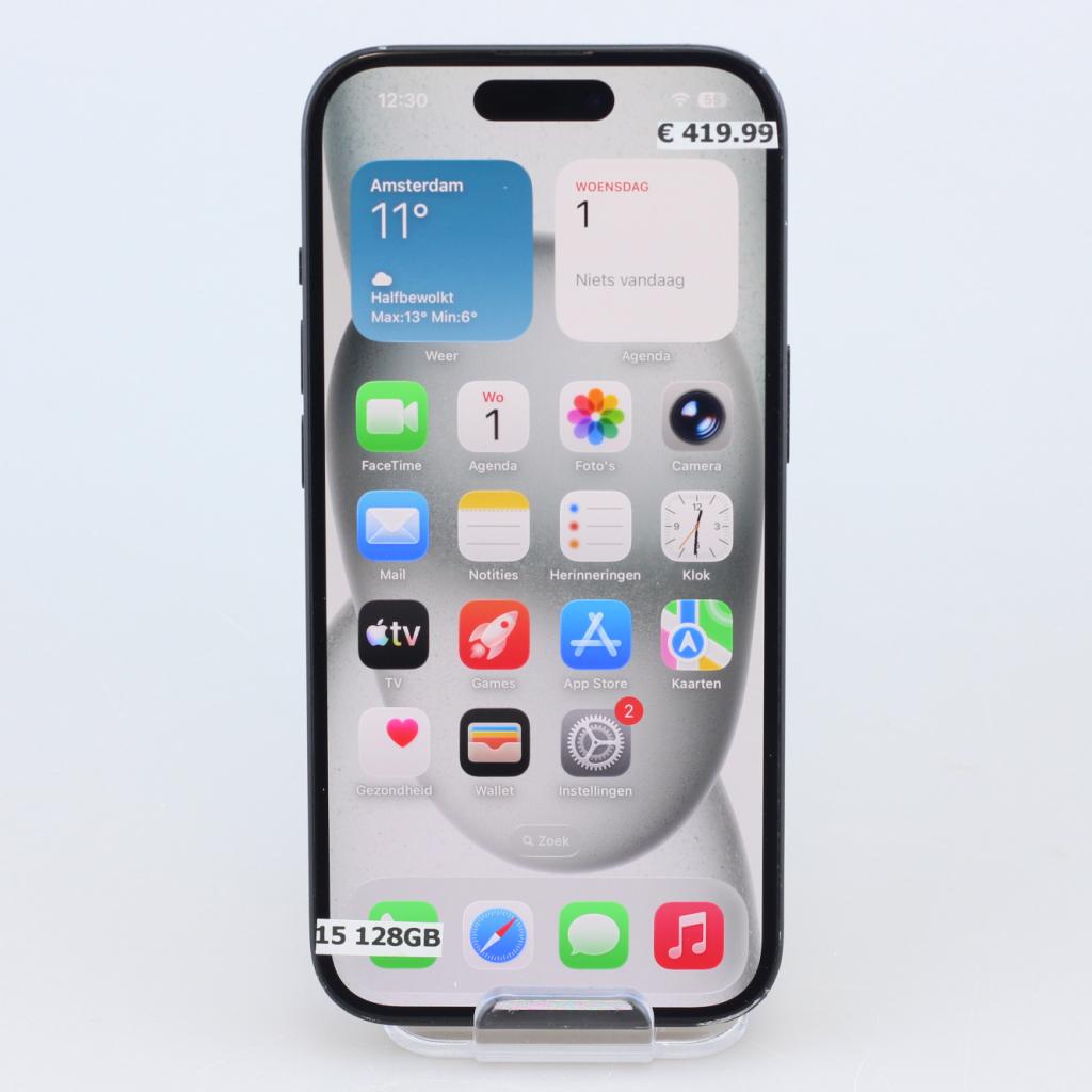 iPhone 15 128GB Zwart, Apple, Zo goed als nieuw, Support@apple.com, One Apple Park Way
Cupertino, CA 95014
United States