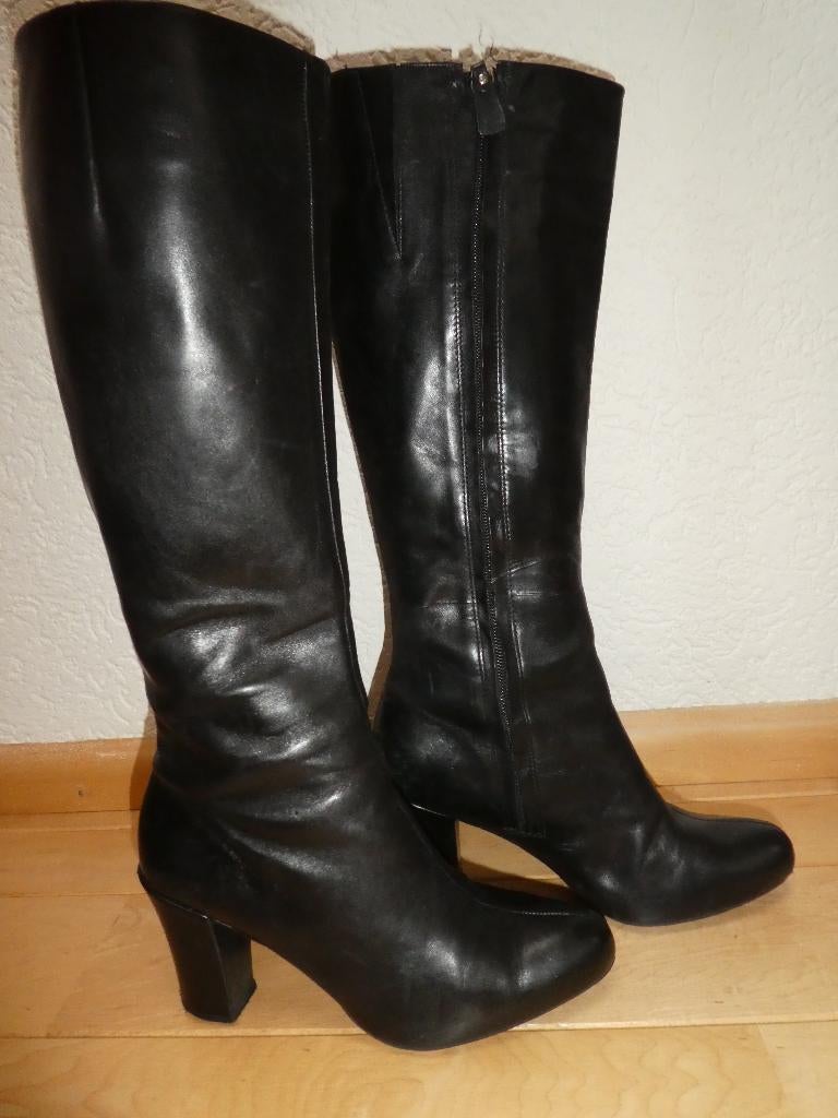 Clarks laarzen maat 6 = 39 1/2 hoog zwart echt leer, Hoge laarzen, Verzenden, Zwart, Clarks