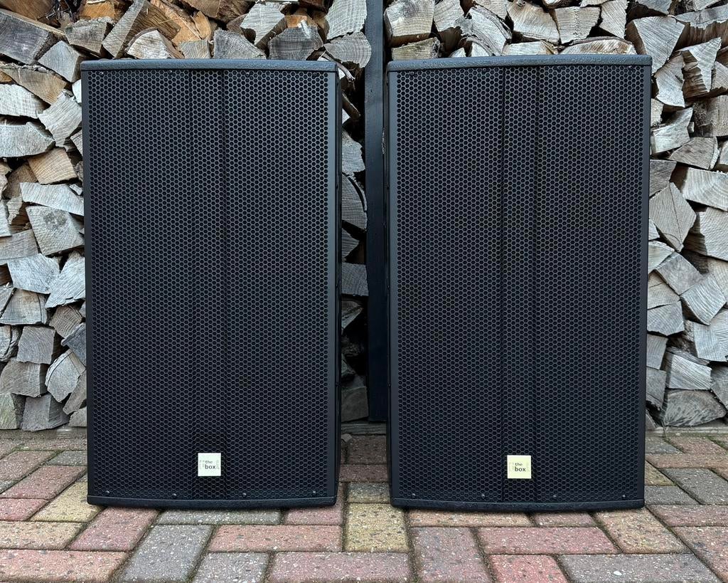 2x The Box Pro Achat 115M Topkasten Incl. Hoezen, Audio, Tv en Foto, Luidsprekers, Overige typen, Zo goed als nieuw, 120 watt of meer