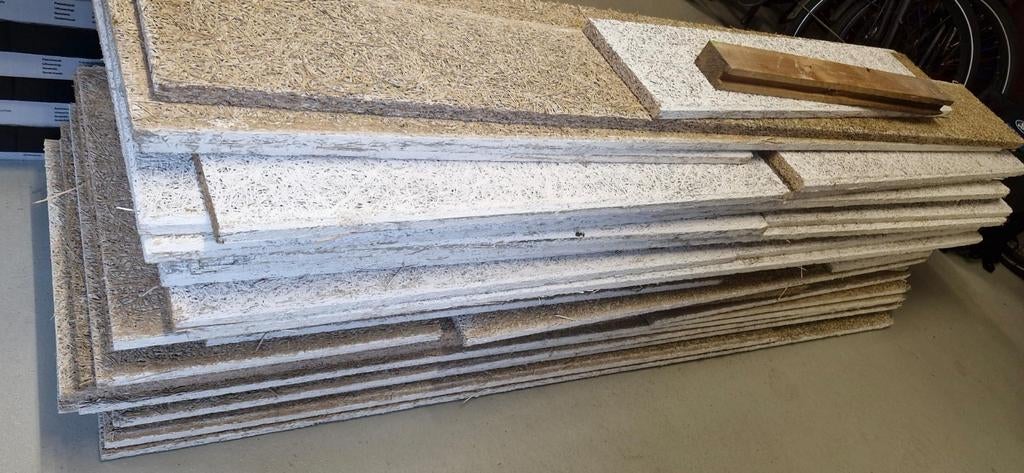 Gebruikte Vezelcementplaten - 50 cm breed, Doe-het-zelf en Verbouw, Platen en Panelen, Ophalen