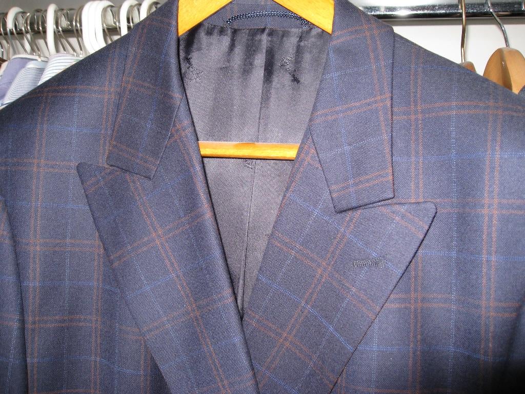 colbert heren, Kleding | Heren, Kostuums en Colberts, Ophalen, Zo goed als nieuw, Maat 52/54 (L), Blauw