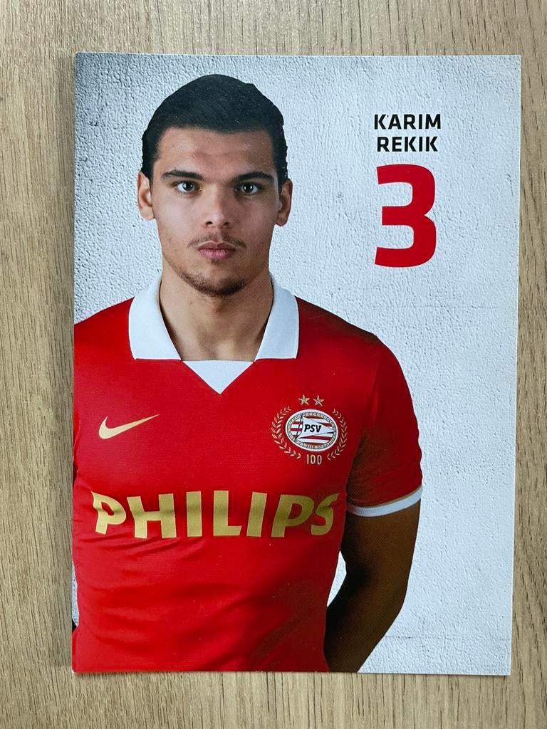 Fotokaart Karim Rekik (PSV) ., Ophalen of Verzenden, Nieuw, PSV, Spelerskaart