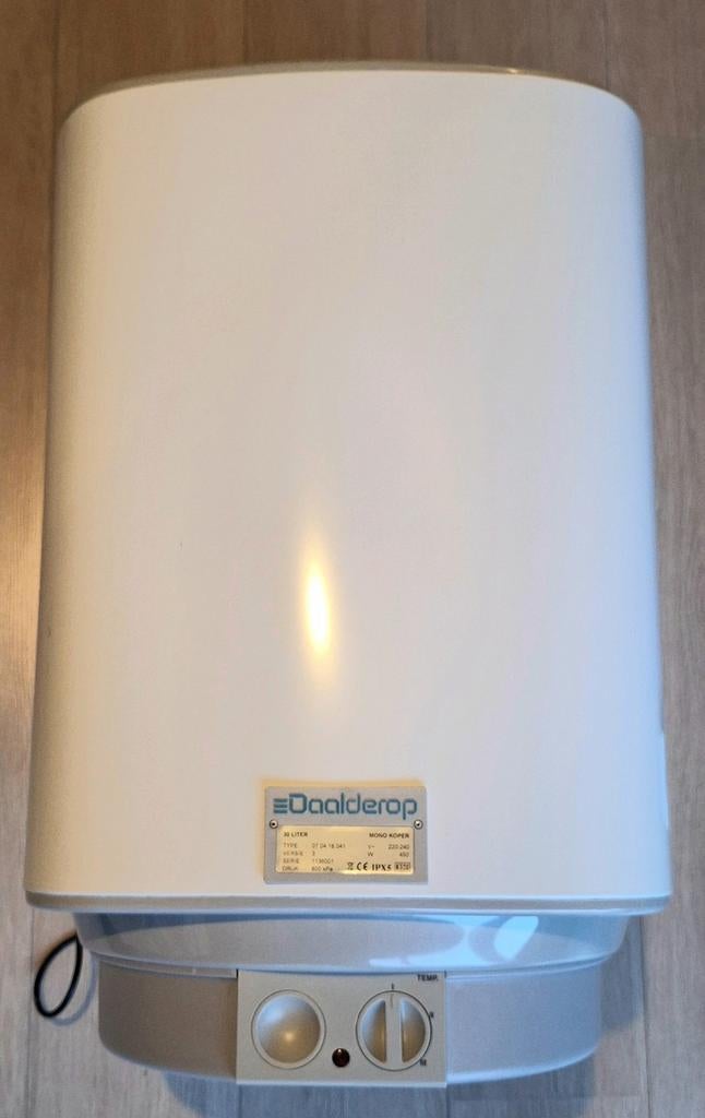 Daalderop 30 liter mono boiler, 450 watt., Ophalen, 20 tot 100 liter, Boiler, Zo goed als nieuw