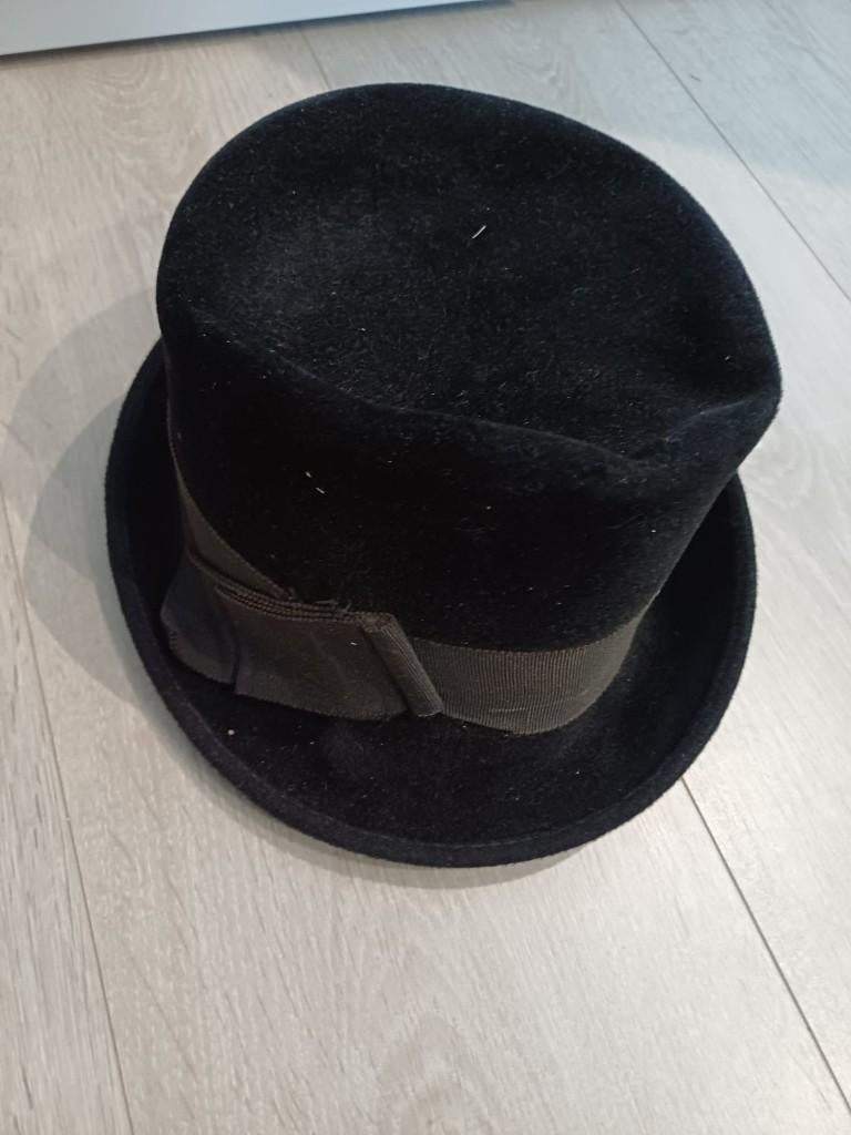 Klassieke zwarte hoge hoed, Ophalen of Verzenden, Heren