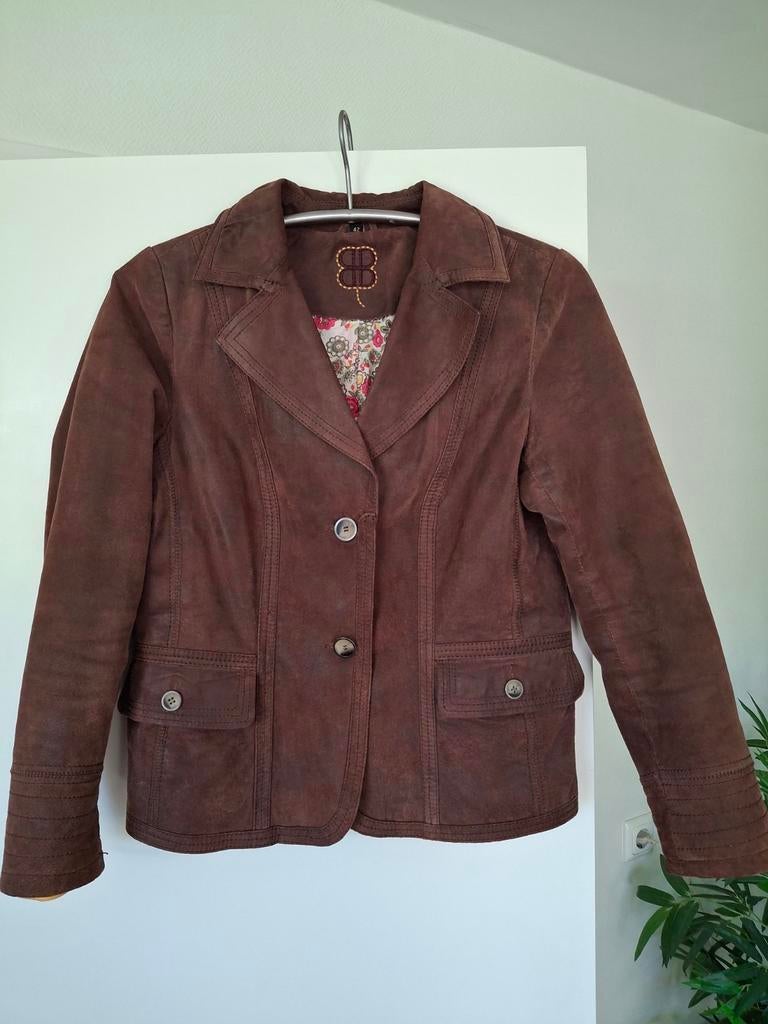 Suède leren jasje blazer, Ophalen of Verzenden, Nieuw, Maat 42/44 (L)