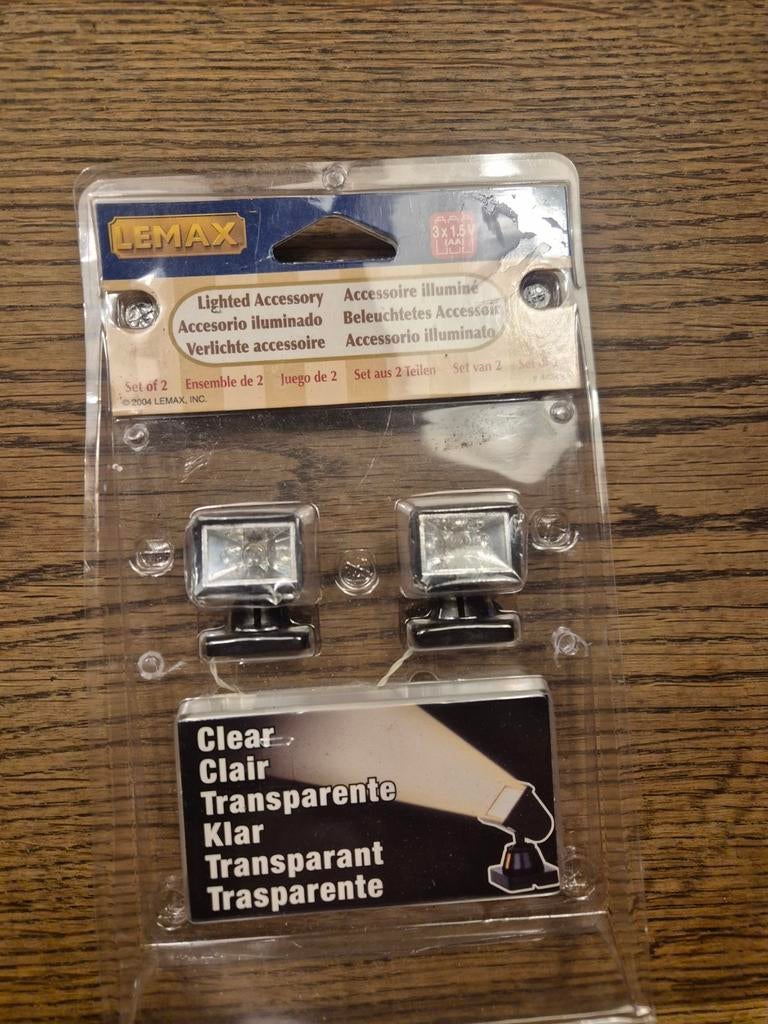 Lemax Verlichte Accessoires - Set van 2, Ophalen of Verzenden, Nieuw