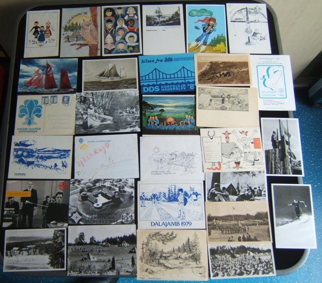 30 scouting padvinders ansichtkaarten Zweden oudste 1911, Verzamelen, Scouting, Verzenden, Gebruikt, Overige typen