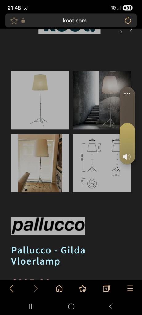 staande lamp, Ophalen, Gebruikt, Overige materialen, 200 cm of meer