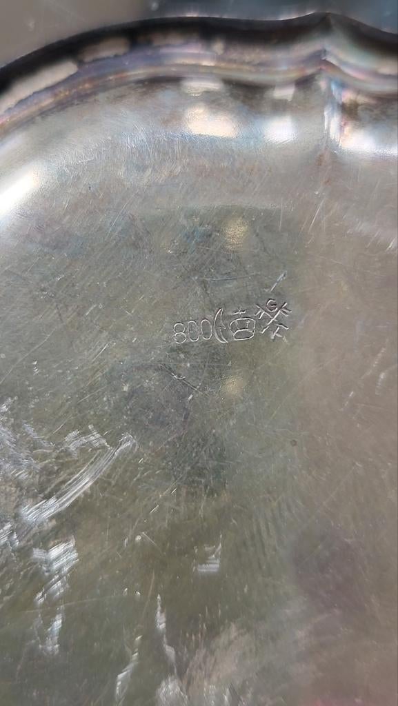 Antieke/Zilveren/Schaaltjes/Bordje/800, Ophalen of Verzenden