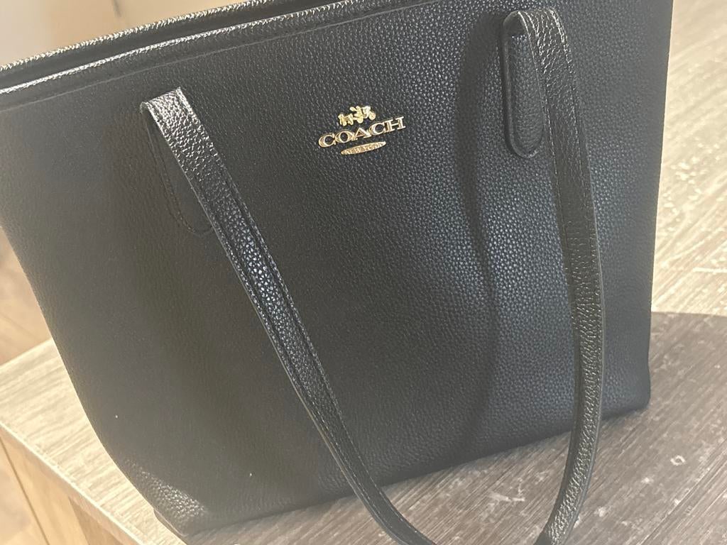 Coach handtas zwart, Ophalen of Verzenden, Zo goed als nieuw, Zwart, Handtas