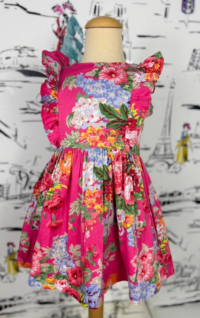 Ralph Lauren roze zomerjurk meisje maat 4, Ralph Lauren, Jurk of Rok, Ralph Lauren EU, Verzenden