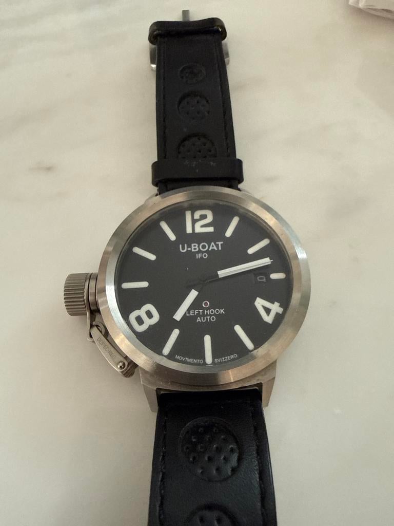 U-Boat IFO Left Hook Auto horloge, Staal, Polshorloge, Ophalen, Overige merken