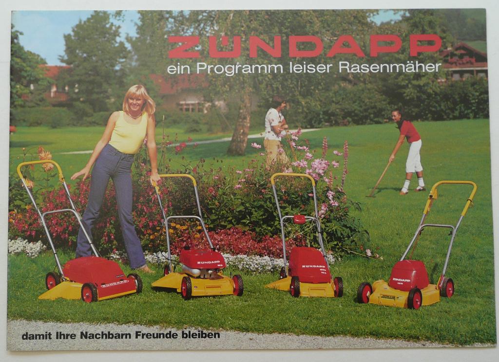 Zündapp Folder Grasmaaiers 1973-1982 "Benzine/Kabel/Accu", Verzenden, Zo goed als nieuw, Folder