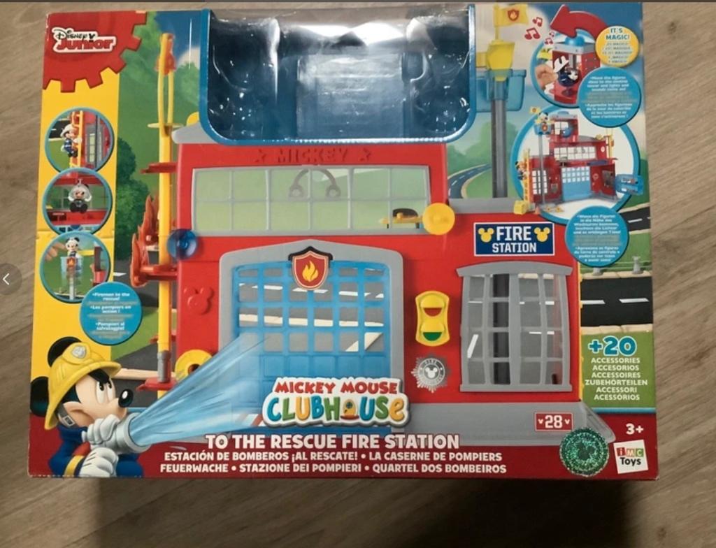 Mickey Mouse club house fire station 20 accessories, Ophalen, Mickey Mouse, Gebruikt, Overige typen