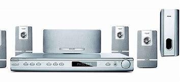 Philips surround system HTR 5000 inclusief standaard, Ophalen, Philips, Subwoofer, Zo goed als nieuw