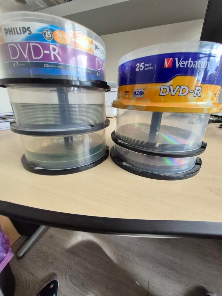Lege CD-R en DVD-R schijven - Philips, Verbatim, Sony, Ophalen, Cd, Nieuw, Philips, Verbatim, Sony
