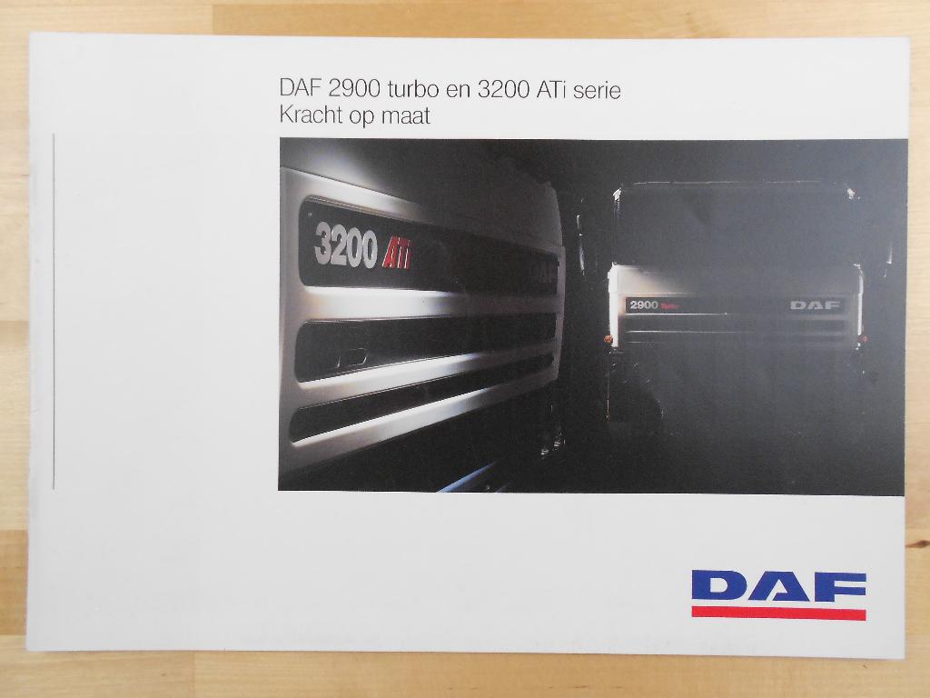 DAF 2900 Turbo / 3200 ATi Brochure 1990, Ophalen of Verzenden, Zo goed als nieuw, Overige merken, DAF