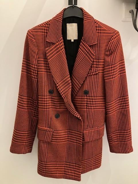 Oranje en zwarte blazer van Mexx, Maat 38/40 (M), Mexx, Zwart, Ophalen of Verzenden