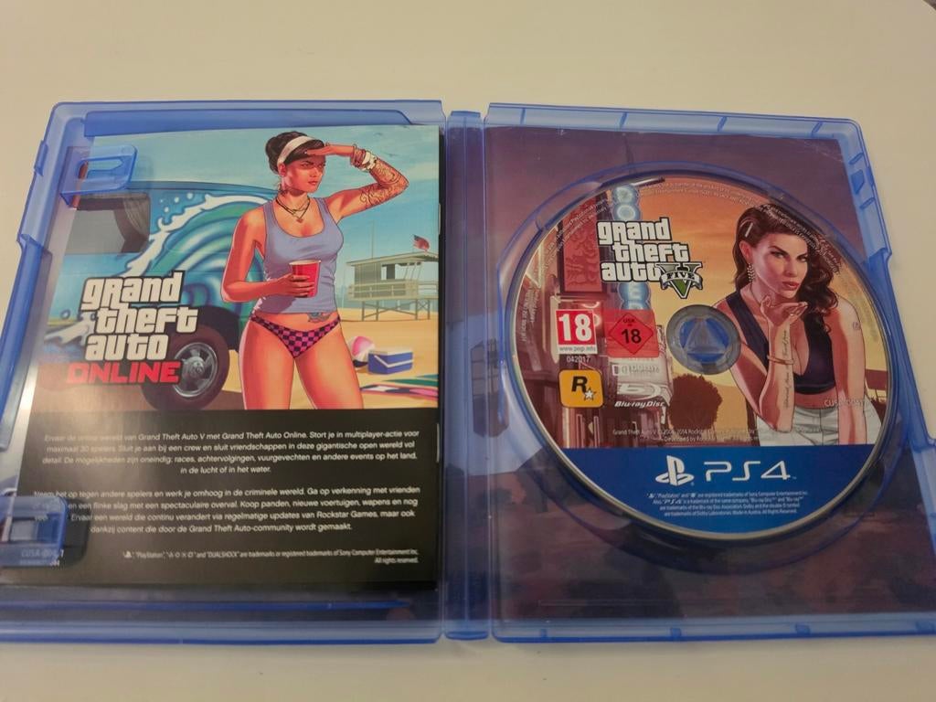 Gta 5 krasvrijvoor Playstation 4 en 5 Lees Beschrijving Aub, Online, Vanaf 18 jaar, 1 speler, Ophalen of Verzenden