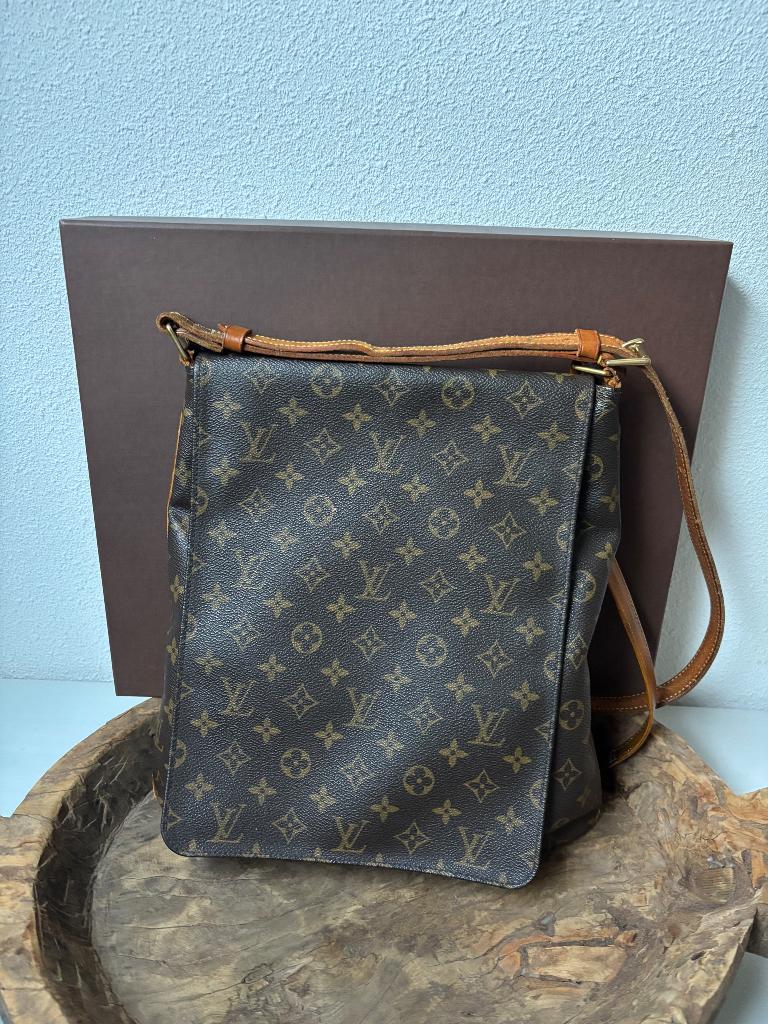 Originele Louis Vuitton Musette Salsa, Ophalen of Verzenden, Gebruikt, Bruin, Schoudertasje