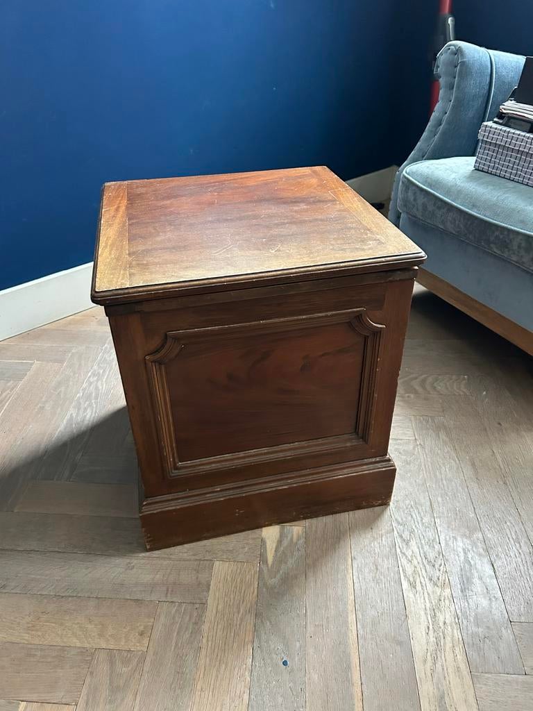 Antieke houten po met deksel, Antiek en Kunst, Ophalen of Verzenden