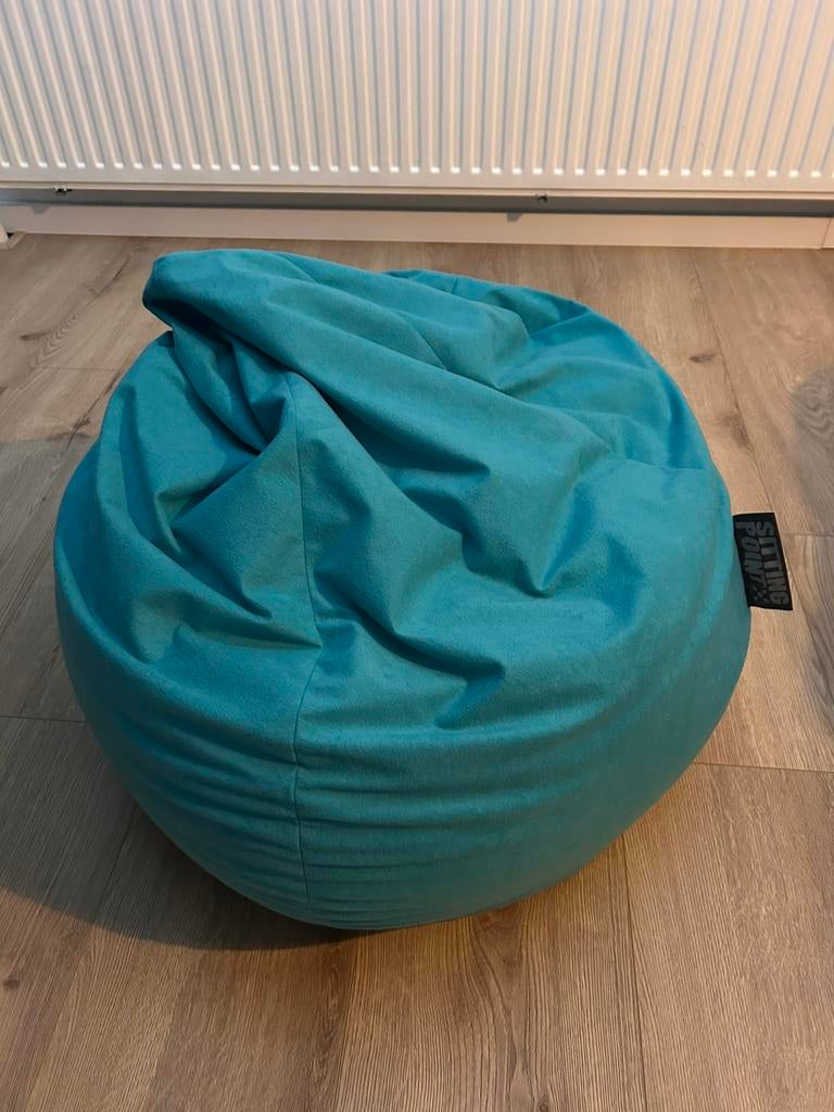 Zitzak voor Kids ‘Sittingpoint’ Turquoise, Huis en Inrichting, Ophalen, Zo goed als nieuw, Blauw