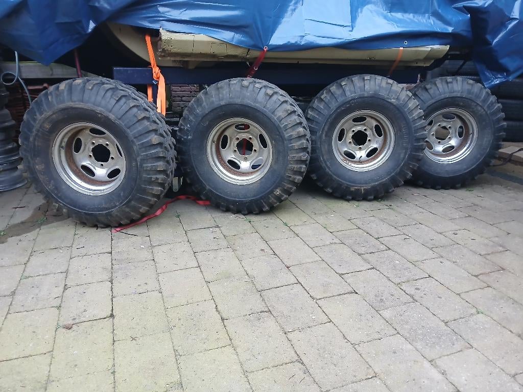 3 SET Bronco 5x139,7 Chevy 5x4,75 Western Mopar VECTOR 5x4,5, Gebruikt, 15 inch, 295 mm, Ophalen of Verzenden