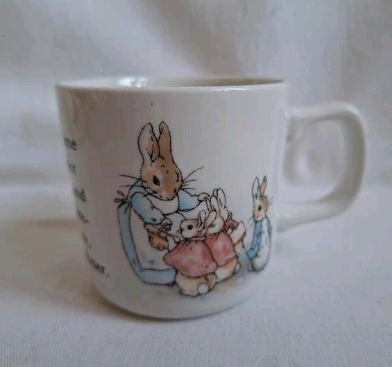 Wedgwood Peter Rabbit beker Beatrix Potter, Huis en Inrichting, Ophalen of Verzenden, Zo goed als nieuw, Wedgwood, Kop(pen) en/of Schotel(s)