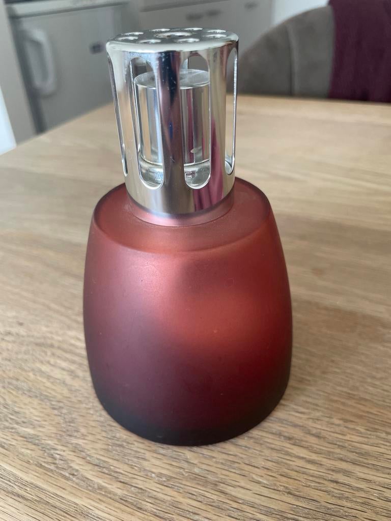 Lampe Berger - Rode geurbrander, Huis en Inrichting, Gebruikt, Ophalen of Verzenden, Klassiek, Glas