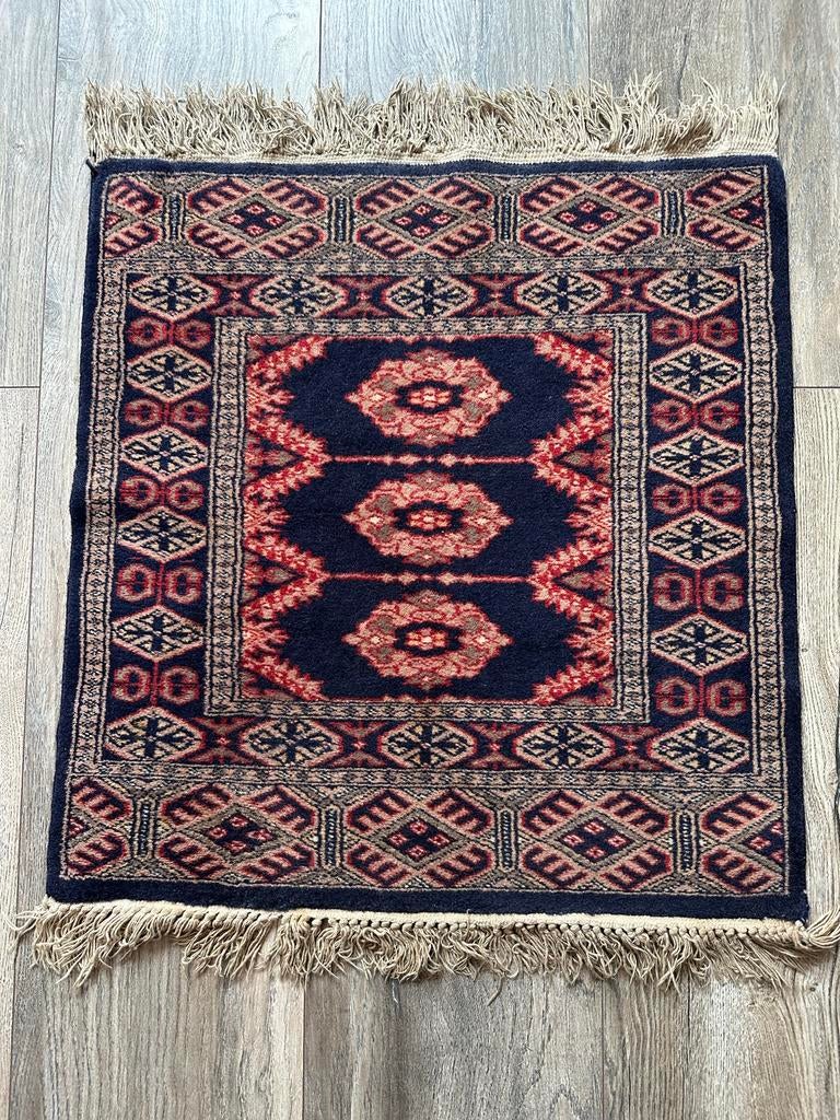 oude tapijt, Huis en Inrichting, Minder dan 50 cm, Gebruikt, 50 tot 100 cm, Blauw