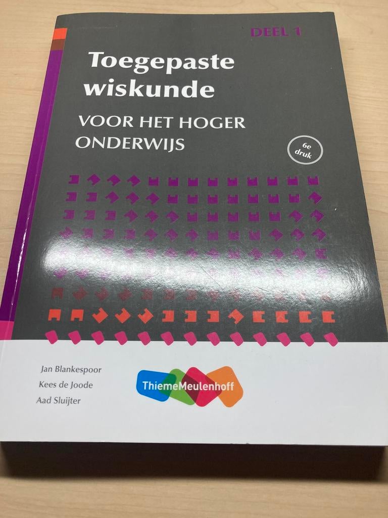 Toegepaste wiskunde voor het hoger onderwijs, Boeken, Ophalen of Verzenden, Zo goed als nieuw, Werktuigbouwkunde