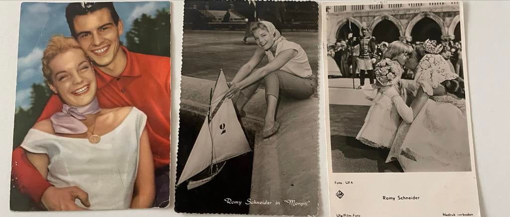 Vintage foto's Romy Schneider, Verzamelen, Ophalen of Verzenden, 1940 tot 1960