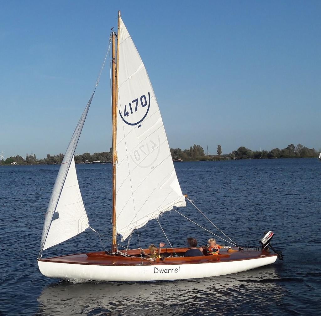 16 m2 (kwardraat) | Polyester romp, Houten dek, vaarklaar!, Watersport en Boten, Open zeilboten, Ophalen, Gebruikt, Overige typen