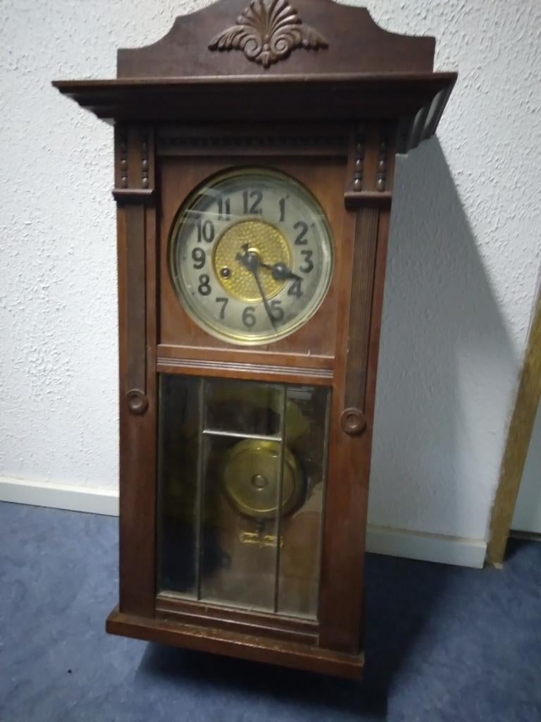 Houten oma klok, Antiek en Kunst, Antiek | Klokken, Ophalen of Verzenden