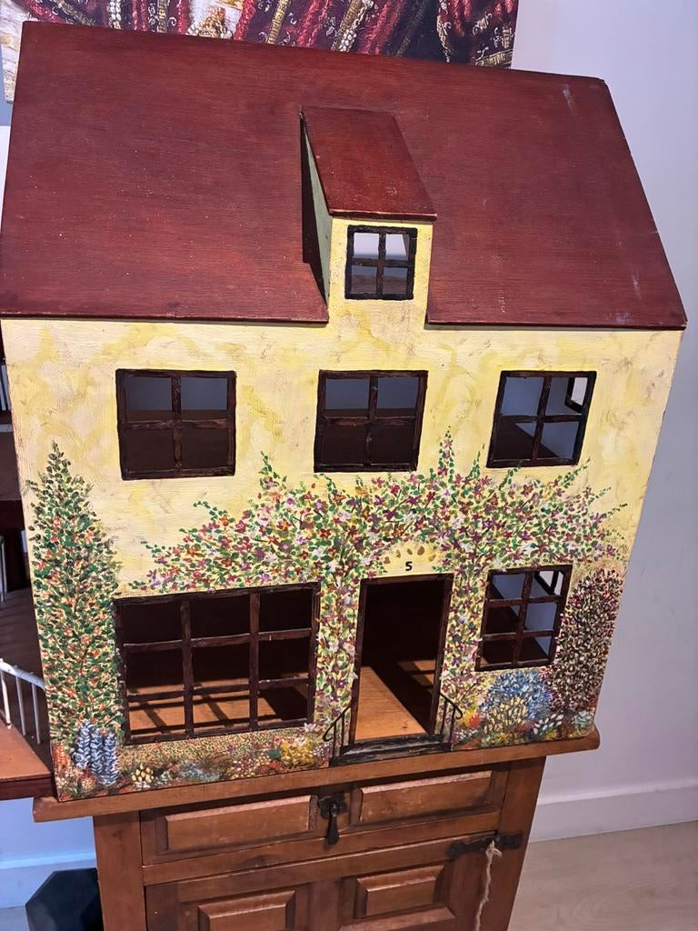 Poppenhuis aangeboden, Kinderen en Baby's, Speelgoed | Poppenhuizen, Ophalen, Gebruikt, Poppenhuis