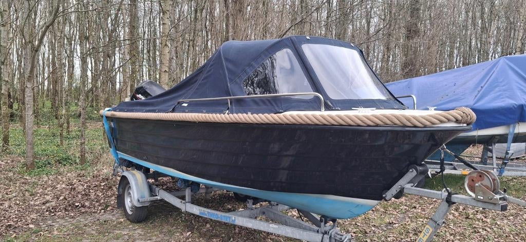Prachtige sloep ( wizard 520 )  30 pk, Ophalen, 10 tot 30 pk, 3 tot 6 meter, Buitenboordmotor