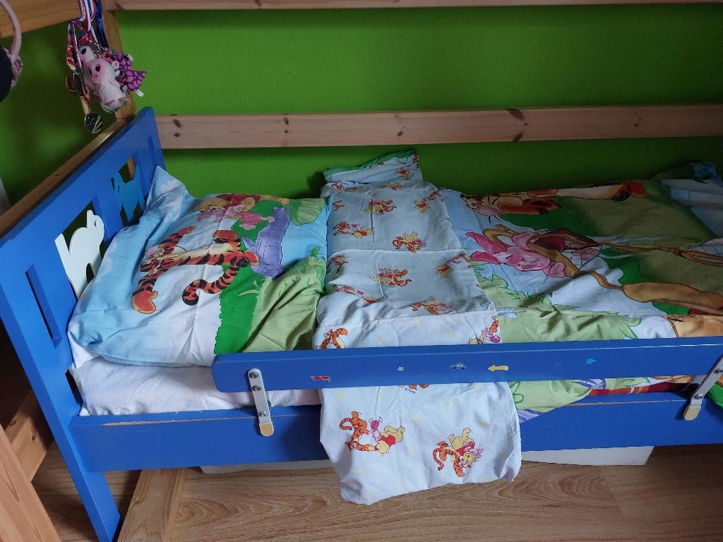 Kinderbedje (oudere versie van IKEA Kritter), Gebruikt, 70 tot 85 cm, Ophalen of Verzenden, Lattenbodem
