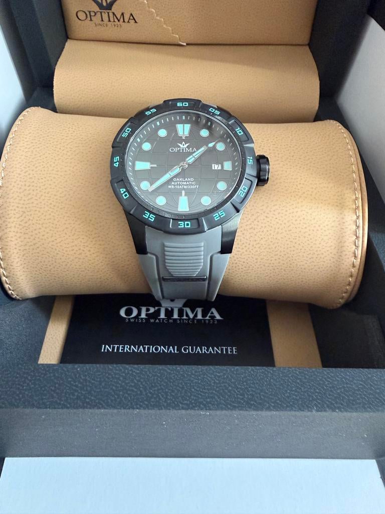 Optima Oakland Zwitsers Automatisch Horloge, Overige merken, Overige materialen, Polshorloge, Overige materialen