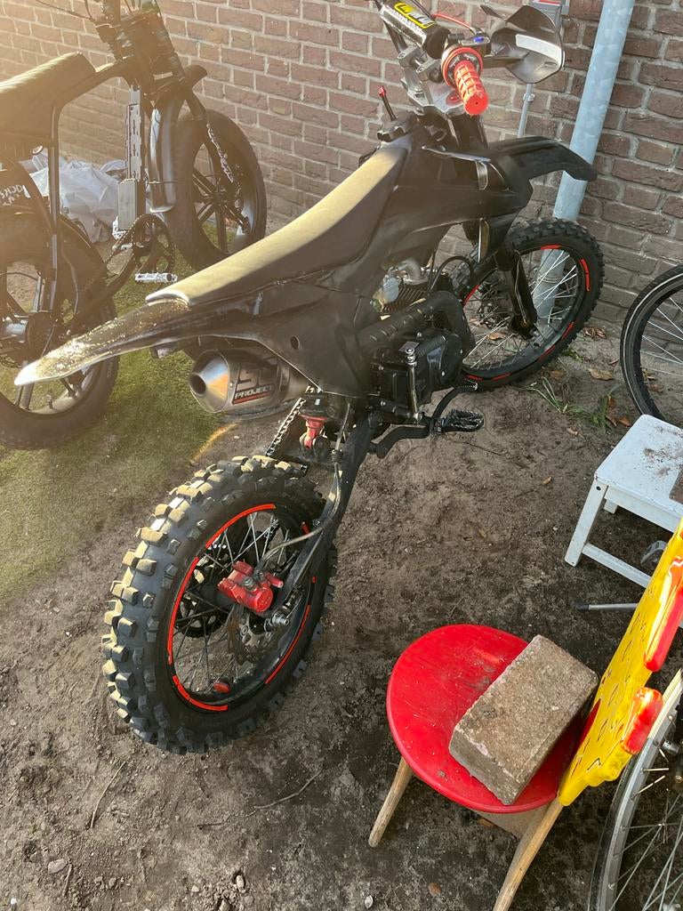 Pitbike 125cc, Fietsen en Brommers, Minibikes, Midibikes en Pitbikes, Ophalen, Gebruikt, Pitbike