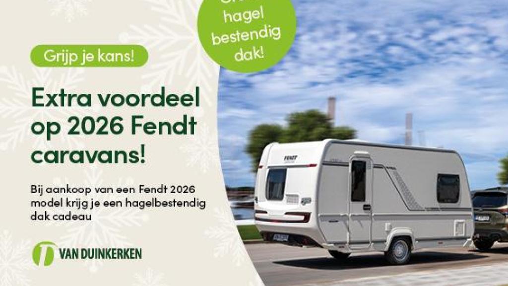 Fendt Bianco Activ 445 SFB 1700 kg - GFK dak, Caravans en Kamperen, Caravans, Schokbreker, Rondzit, Bedrijf, Overige typen