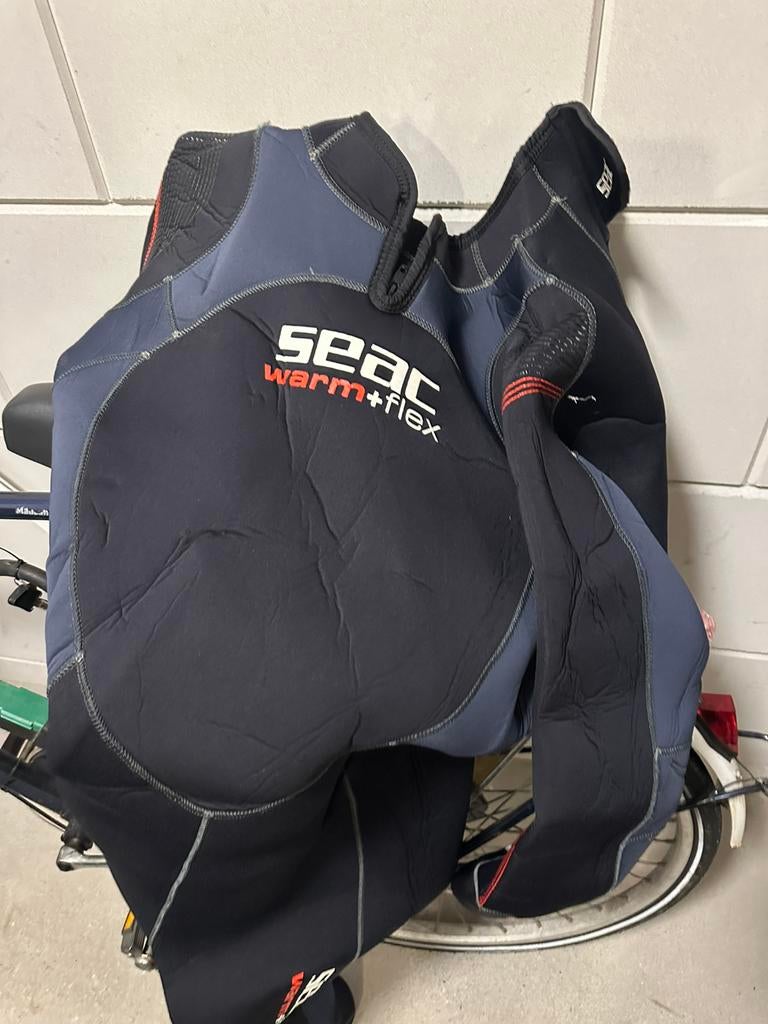 Seac warm + flex duikpak semi droog pak, Watersport en Boten, Duiken, Ophalen of Verzenden, Zo goed als nieuw, Duikpak
