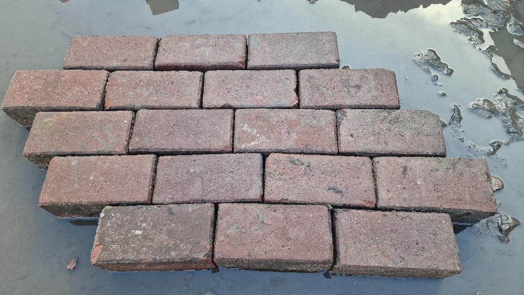 Aanbieding mooie roodpaarse gebakken klinker, Ophalen, Overige materialen, Gebruikt, Klinkers