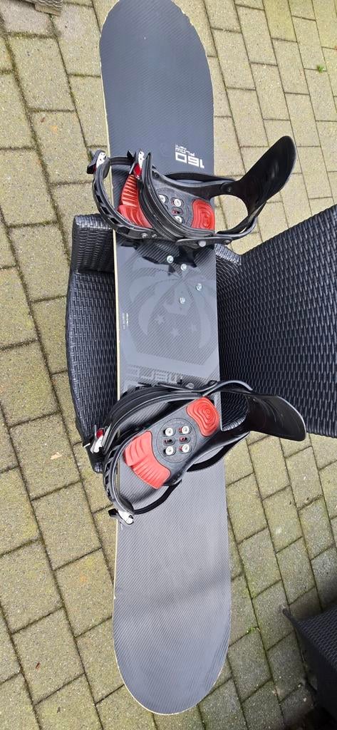 Flow Merc 160 Snowboard Set, Ophalen of Verzenden, Gebruikt, Board