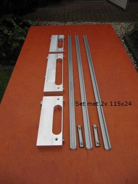 Set alu freesmallen GU en Ivana sluitkommen + rail, Doe-het-zelf en Verbouw, Ophalen of Verzenden, Nieuw